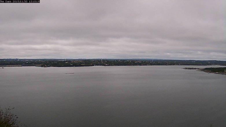 Lake Travis webcam, November 30, 2015 11:15 AM CT