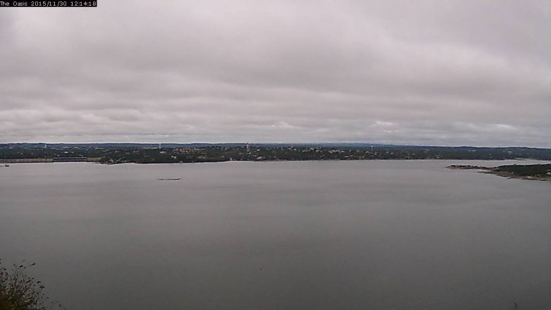 Lake Travis webcam, November 30, 2015 11:20 AM CT
