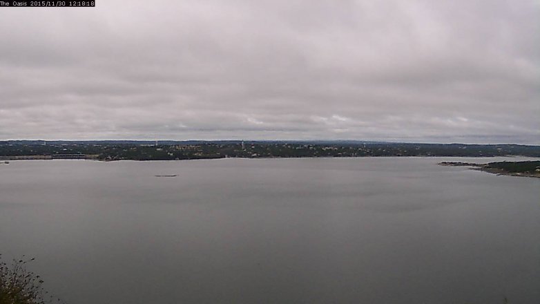 Lake Travis webcam, November 30, 2015 11:25 AM CT