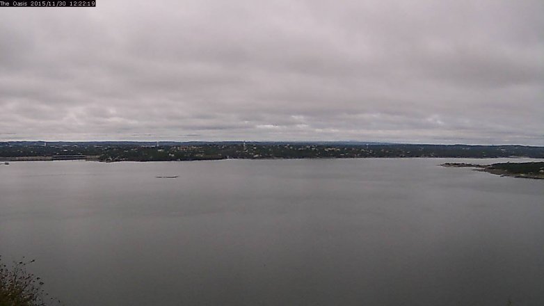 Lake Travis webcam, November 30, 2015 11:30 AM CT