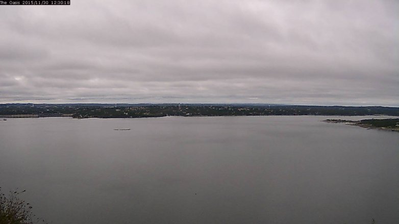 Lake Travis webcam, November 30, 2015 11:35 AM CT