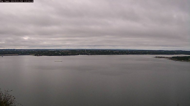 Lake Travis webcam, November 30, 2015 11:40 AM CT