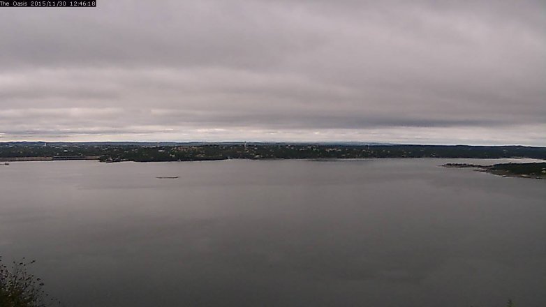 Lake Travis webcam, November 30, 2015 11:50 AM CT