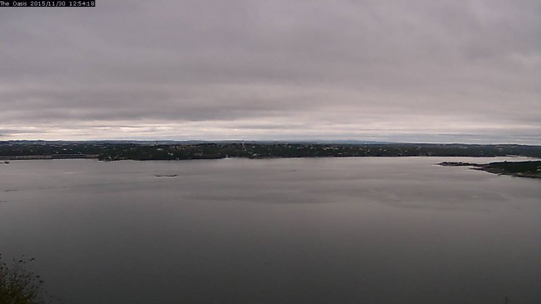 Lake Travis webcam, November 30, 2015 12:00 PM CT