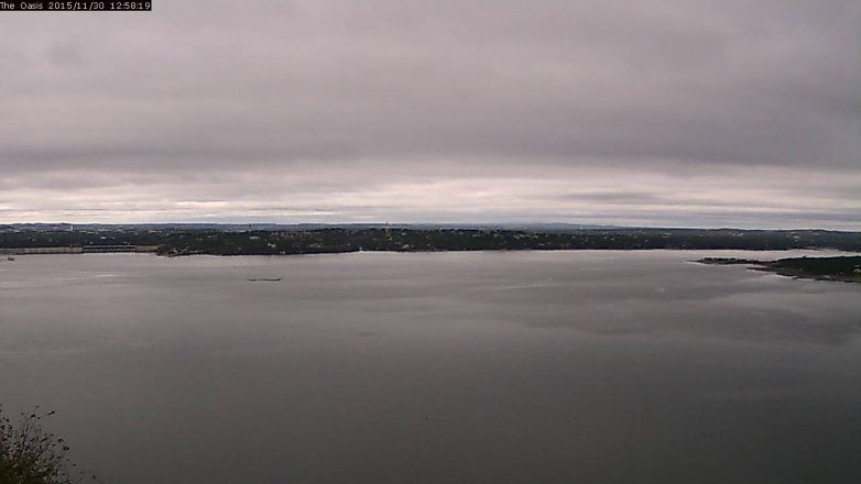 Lake Travis webcam, November 30, 2015 12:05 PM CT