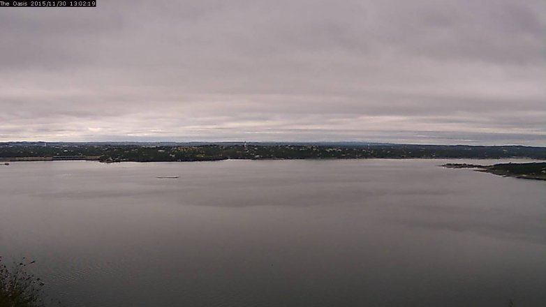 Lake Travis webcam, November 30, 2015 12:10 PM CT