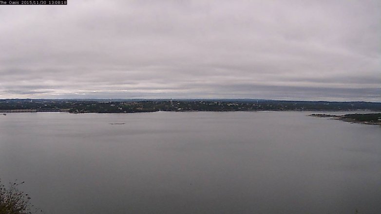 Lake Travis webcam, November 30, 2015 12:15 PM CT