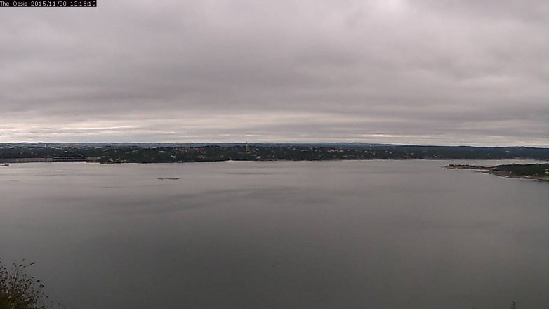 Lake Travis webcam, November 30, 2015 12:20 PM CT