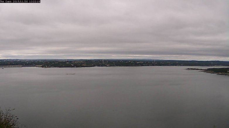 Lake Travis webcam, November 30, 2015 12:30 PM CT