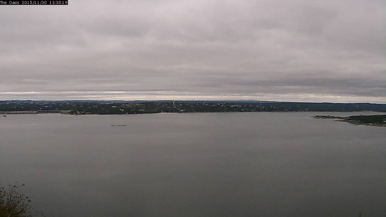 Lake Travis webcam, November 30, 2015 12:35 PM CT