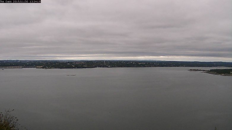 Lake Travis webcam, November 30, 2015 12:40 PM CT