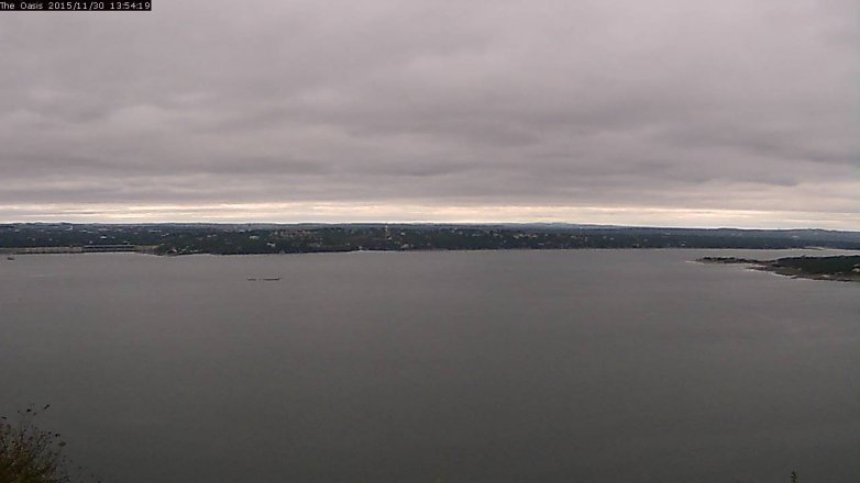 Lake Travis webcam, November 30, 2015 1:00 PM CT