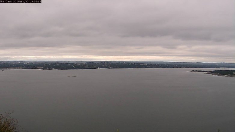 Lake Travis webcam, November 30, 2015 1:10 PM CT