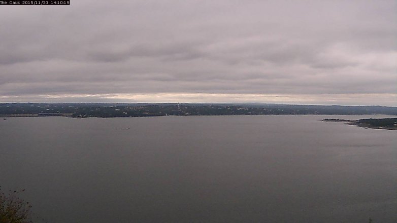 Lake Travis webcam, November 30, 2015 1:15 PM CT