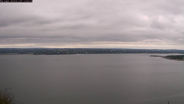 Lake Travis webcam, November 30, 2015 1:30 PM CT