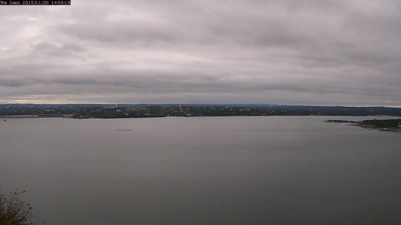 Lake Travis webcam, November 30, 2015 2:00 PM CT