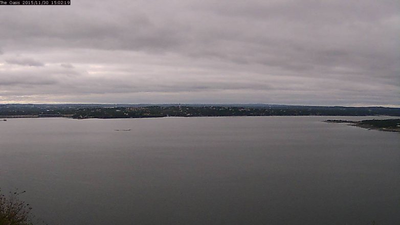 Lake Travis webcam, November 30, 2015 2:10 PM CT