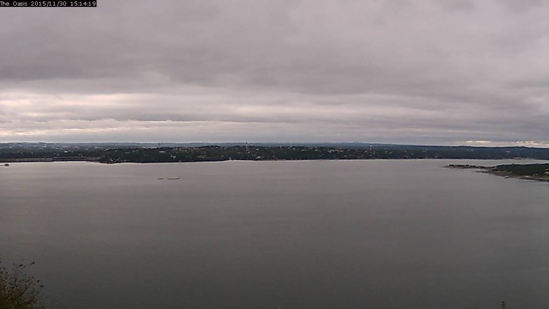 Lake Travis webcam, November 30, 2015 2:20 PM CT