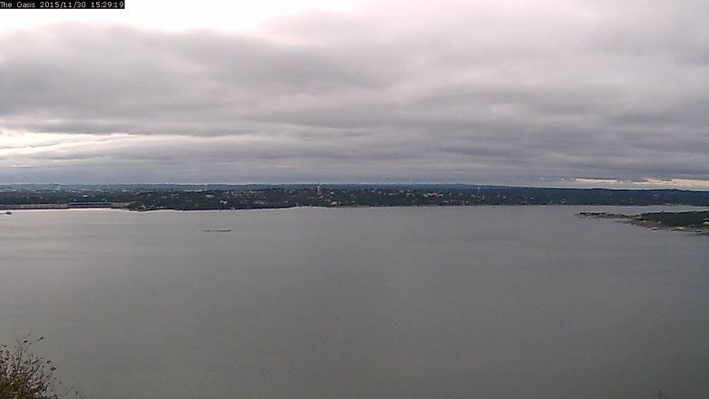 Lake Travis webcam, November 30, 2015 2:35 PM CT