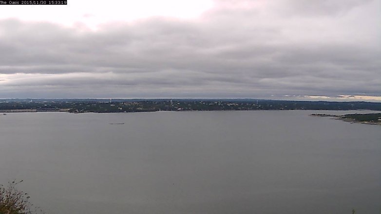 Lake Travis webcam, November 30, 2015 2:40 PM CT