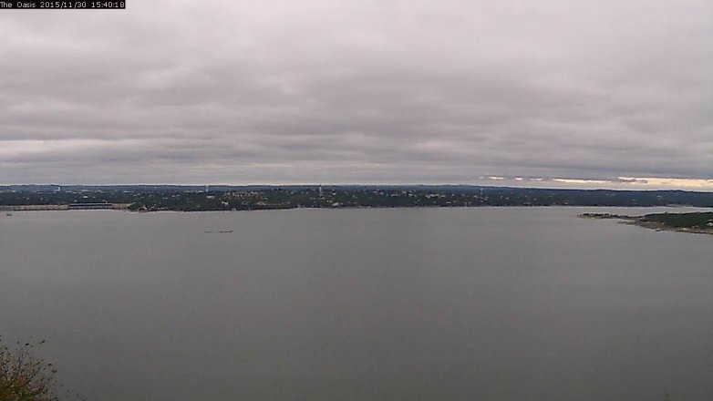 Lake Travis webcam, November 30, 2015 2:45 PM CT