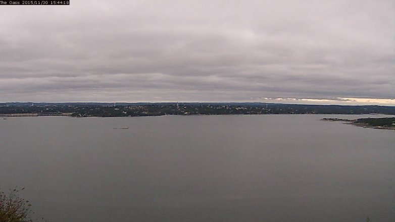 Lake Travis webcam, November 30, 2015 2:50 PM CT