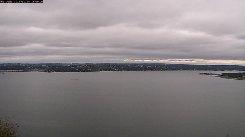 Lake Travis webcam, November 30, 2015 3:05 PM CT