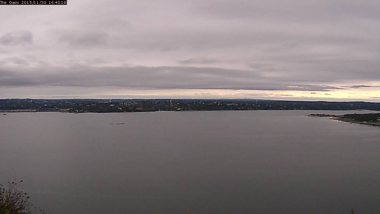 Lake Travis webcam, November 30, 2015 3:45 PM CT