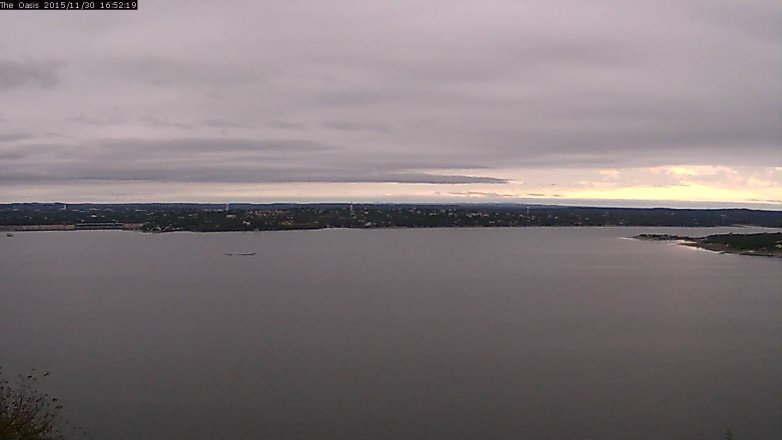 Lake Travis webcam, November 30, 2015 4:00 PM CT