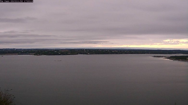 Lake Travis webcam, November 30, 2015 4:05 PM CT