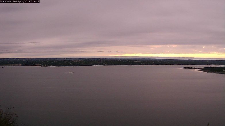 Lake Travis webcam, November 30, 2015 4:20 PM CT