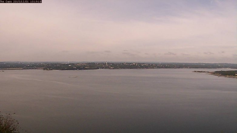 Lake Travis webcam, December 1, 2015 9:25 AM CT