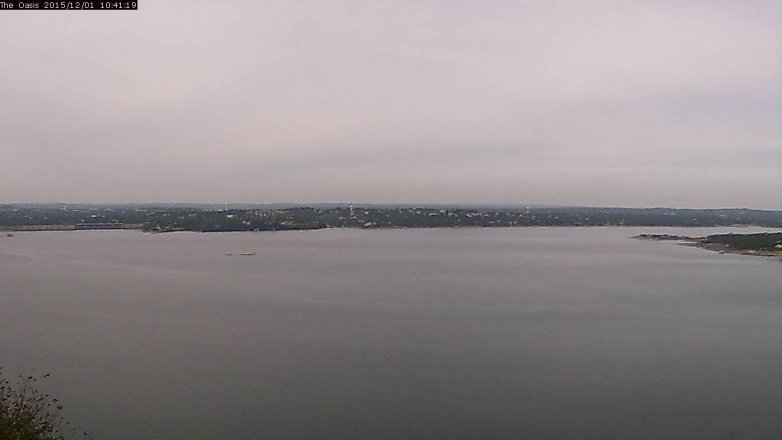 Lake Travis webcam, December 1, 2015 9:50 AM CT