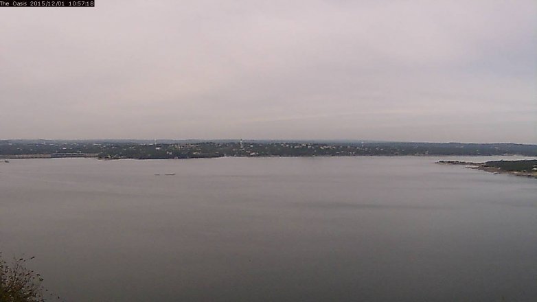 Lake Travis webcam, December 1, 2015 10:05 AM CT