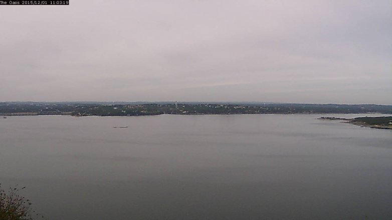 Lake Travis webcam, December 1, 2015 10:10 AM CT
