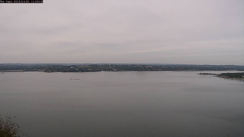 Lake Travis webcam, December 1, 2015 10:15 AM CT