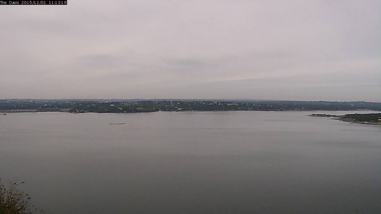 Lake Travis webcam, December 1, 2015 10:20 AM CT
