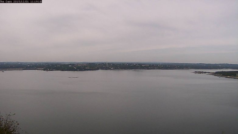 Lake Travis webcam, December 1, 2015 10:25 AM CT