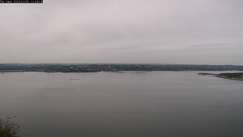 Lake Travis webcam, December 1, 2015 10:35 AM CT