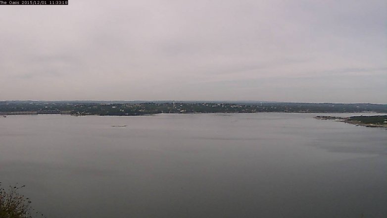 Lake Travis webcam, December 1, 2015 10:40 AM CT