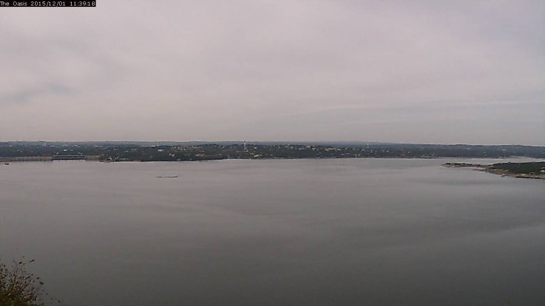 Lake Travis webcam, December 1, 2015 10:45 AM CT