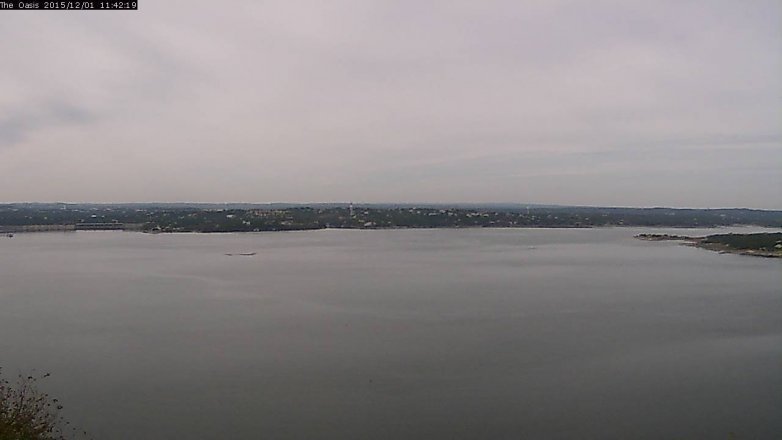 Lake Travis webcam, December 1, 2015 10:50 AM CT