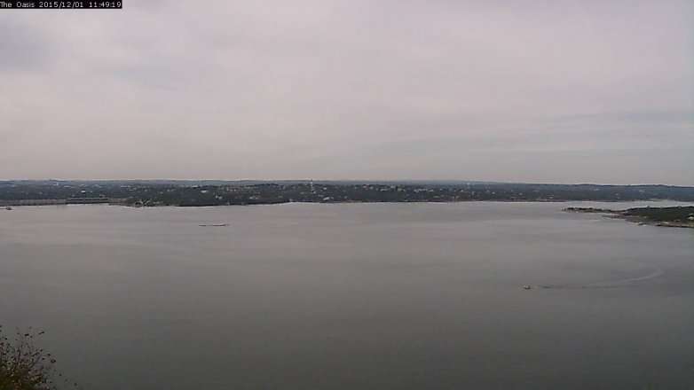 Lake Travis webcam, December 1, 2015 10:55 AM CT