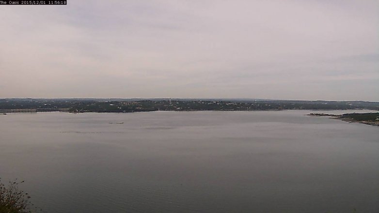 Lake Travis webcam, December 1, 2015 11:05 AM CT