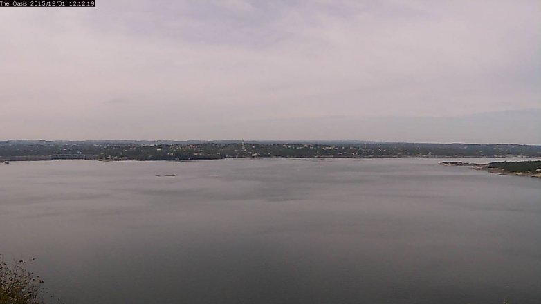 Lake Travis webcam, December 1, 2015 11:20 AM CT