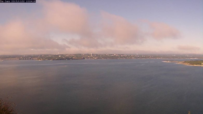 Lake Travis webcam, December 2, 2015 9:10 AM CT