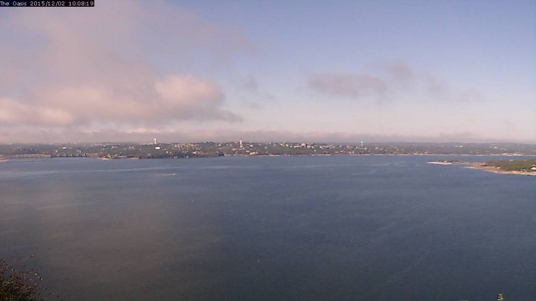 Lake Travis webcam, December 2, 2015 9:15 AM CT