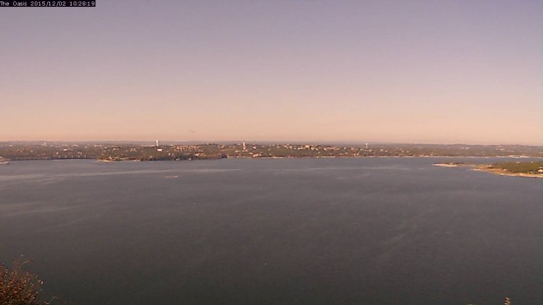 Lake Travis webcam, December 2, 2015 9:35 AM CT
