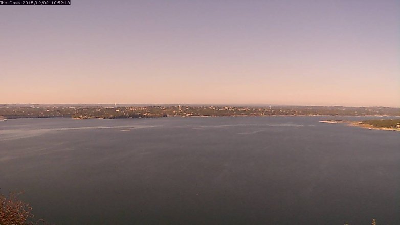 Lake Travis webcam, December 2, 2015 10:00 AM CT