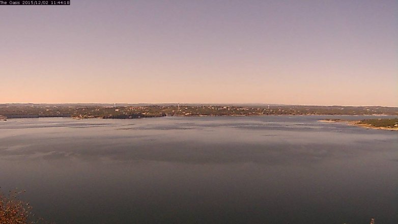 Lake Travis webcam, December 2, 2015 10:50 AM CT